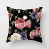 Ins Plant Flower Peach Skin Fleece Pillow Cover Sofa Car Pillow Cushion Cover Lunch Home Furnishing