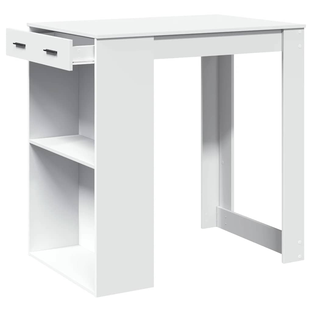 Bartisch White 102x70x103.5 cm Particleboard
