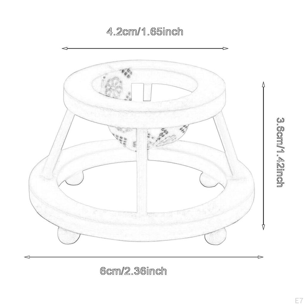 1/12 Dolls House Doll Walkers Mini Stroller Prop Adornment Micro Scene Baby Room for