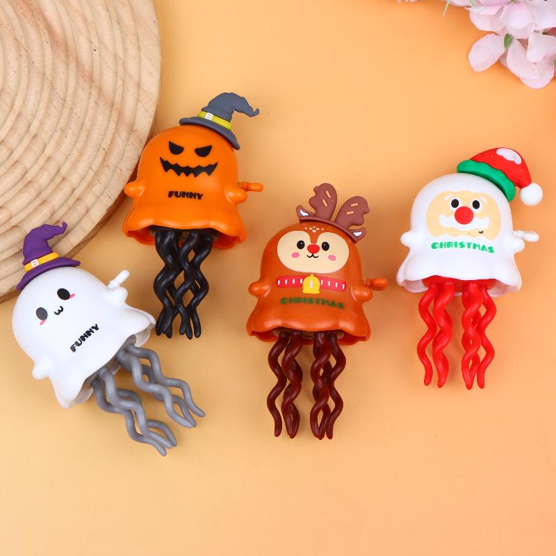 Christmas Wind Up Toys Creative Magic Twisting Dancing Santa Elk Prank Toys for Kids Xmas Classroom Rewards Prizes Gifts