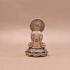 Mini Solid Brass Guan Yin Buddha Small Ornaments Vintage Copper Buddha Statue Miniature Figurines Handcraft