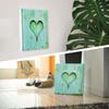 Heart Nature Art 100cm x XL Made in Stylish Interior Living Green Fabric Panel, 100cm, Size, Japan, Poster, Decor, Room, Landscape, Landscape, Panel,