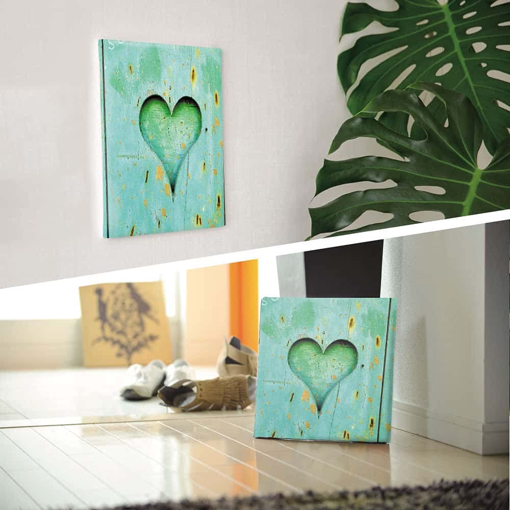 Heart Nature Art 100cm x XL Made in Stylish Interior Living Green Fabric Panel, 100cm, Size, Japan, Poster, Decor, Room, Landscape, Landscape, Panel,