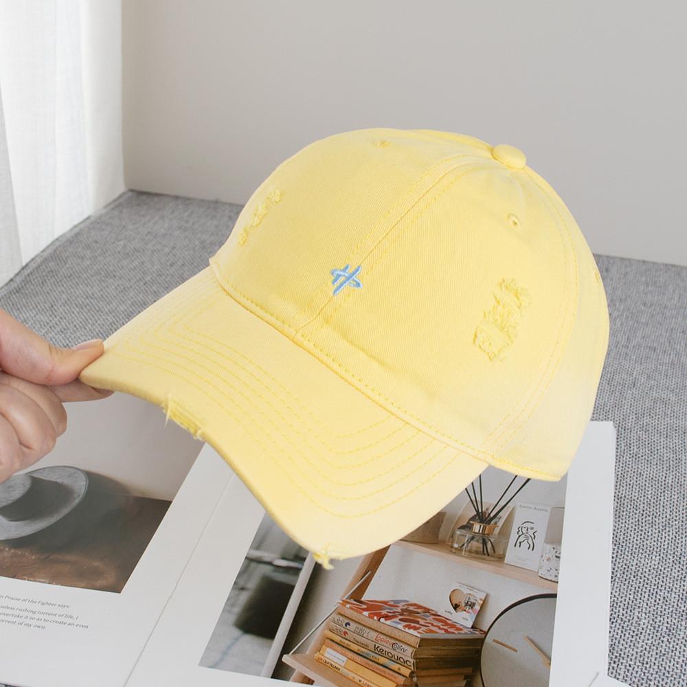 Spring Letter Embroidered Cotton Baseball Cap With Sun Protection For Casual Wear