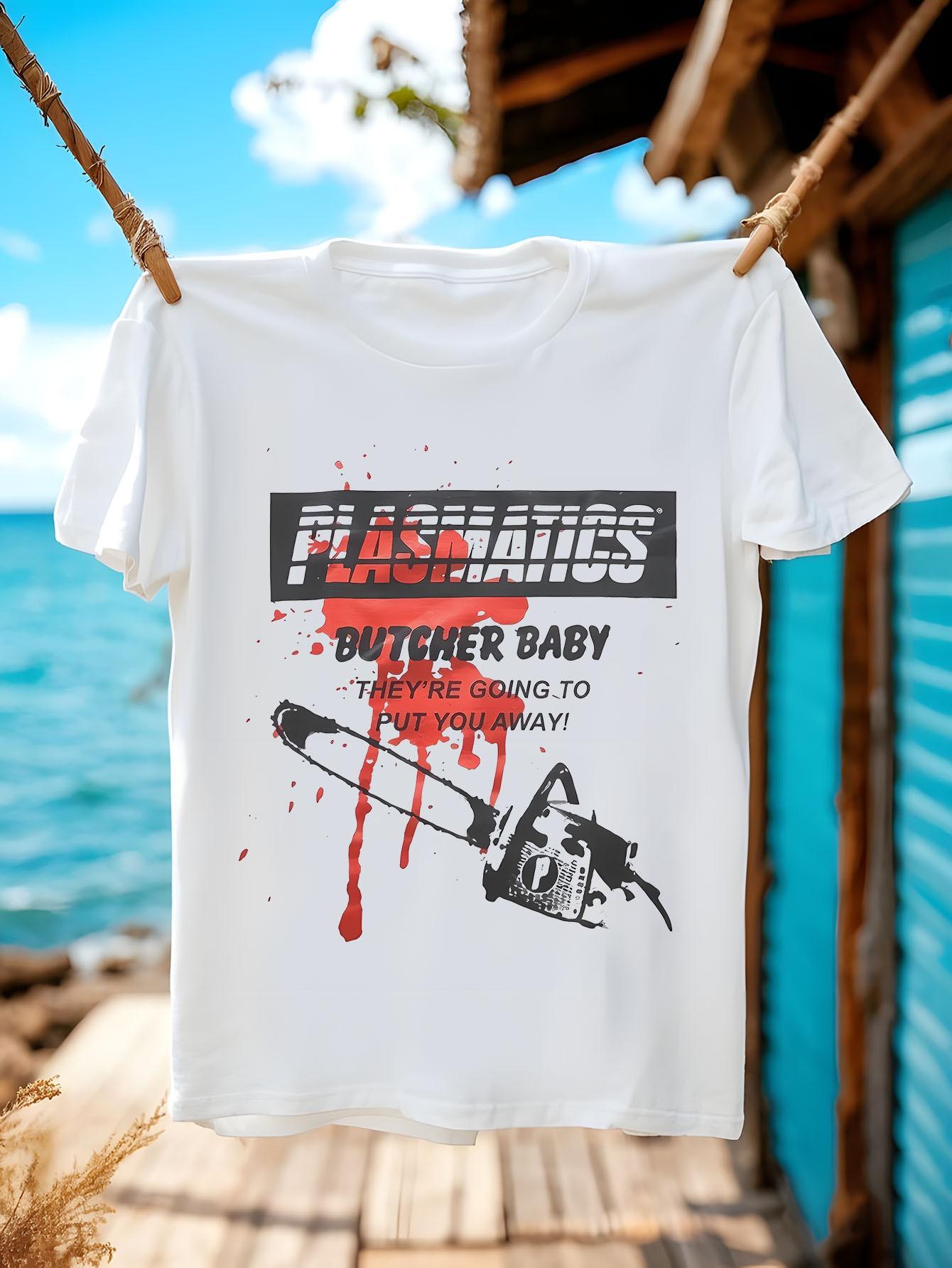 Heavy Metal Graphic Tee Plasmatics Butcher Baby Shirt wit... M