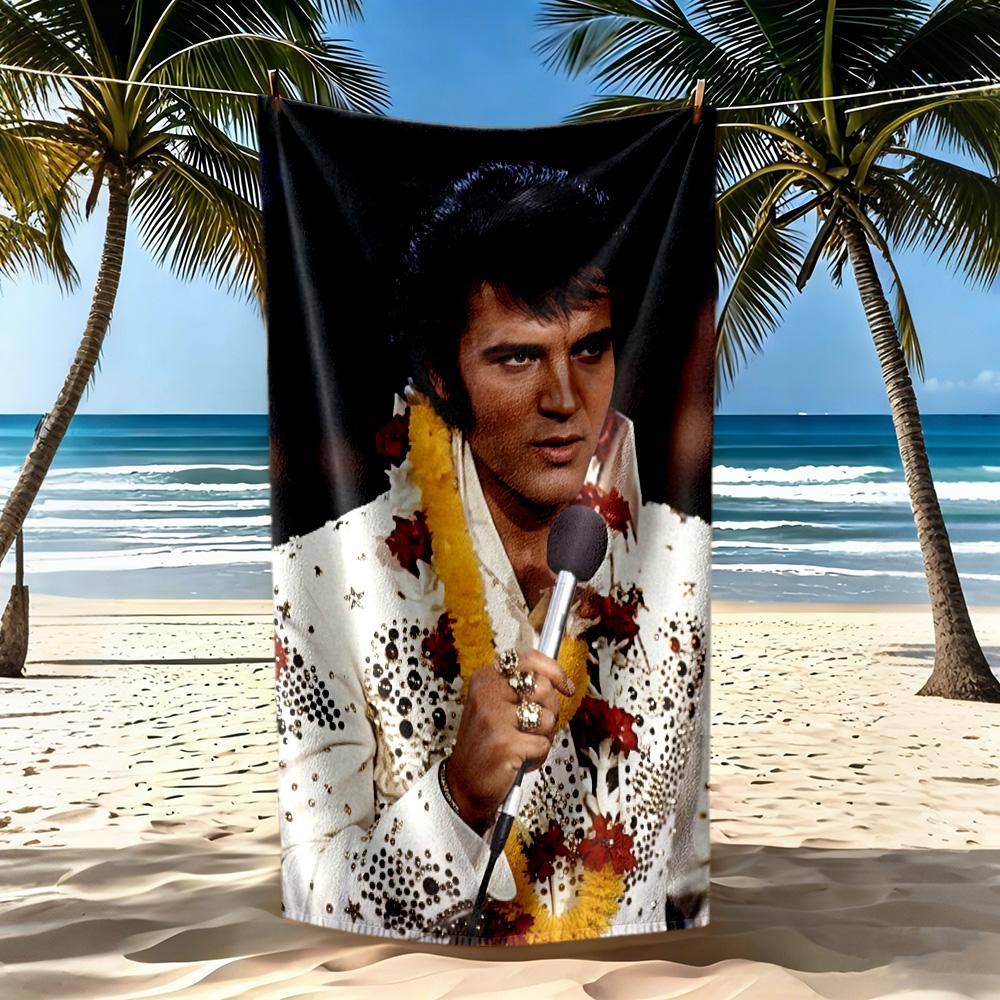 Elvis Beach Towel Super Soft Absorbent Comfortable Lightweight Portable For Swimmingbeachcamping Travel Beach Accessoriesgym