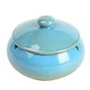 Creative European-Style Ceramic Ashtray with Dustproof Lid