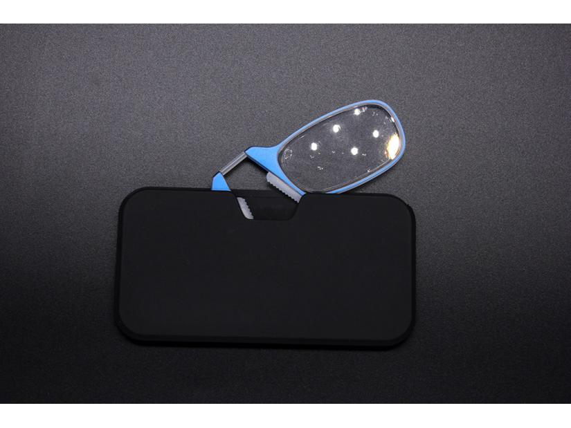 Ultra-thin Silicone Nose Clip Reading Glasses for Men and Women - Portable, No-Temple Design, Foreign Trade Style