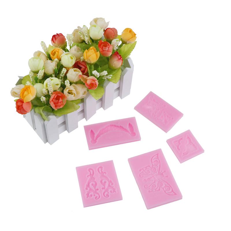 Cake Vintage Relief Border Silicone Fondant Mold Cake Decor Tools Gumpaste Mold