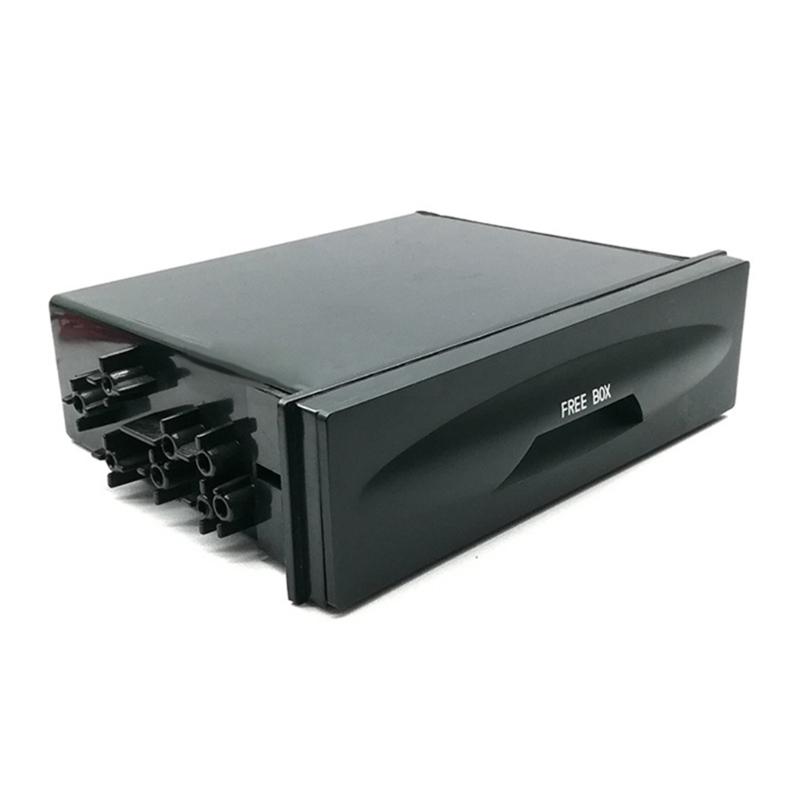 Pocket Dash Kit Black for Single DIN Installations,Universal Car Single 1 Din Dash Radio Installation Pocket Kit