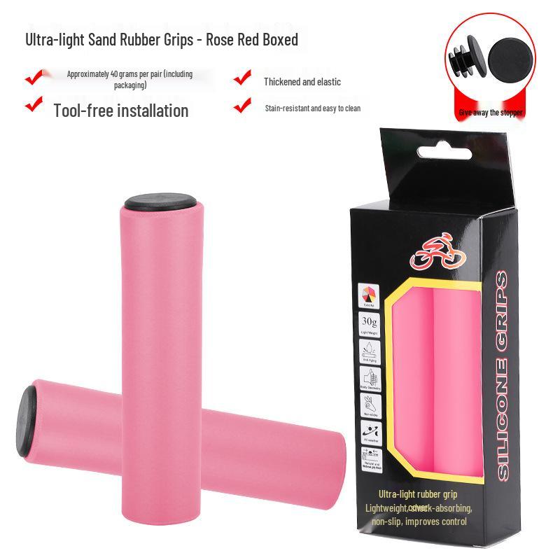 New Soft Silicone Handlebar Grips for Mountain Bikes