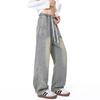 JEEP SPIRIT Men's American Retro Loose Straight-Leg Jeans