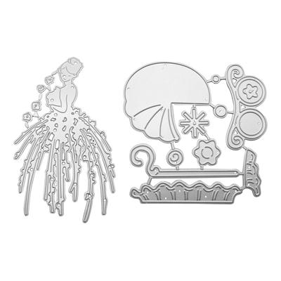 Sagome da Taglio a Fustella Figura Sposa Fustelle da Taglio Robuste in Acciaio al Carbonio Fustelle per Carta da Embossing Scrapbooking per Creazione di Biglietti