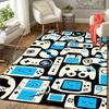 1pc Cool Game Controller Pattern Area Rug, Anti Slip Non Shedding Stain Resistant Carpet