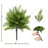 Red Berries Mini Christmas Tree Green Realistic Pine Needle Branches  Garden Decor