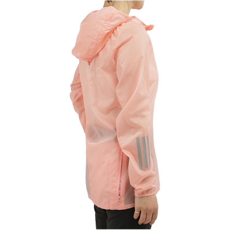 adidas Sport Lifestyle Serie Kapuzen-Reißverschluss Reflektierende Freizeitjacke Damenjacken Hellrosa FM6924
