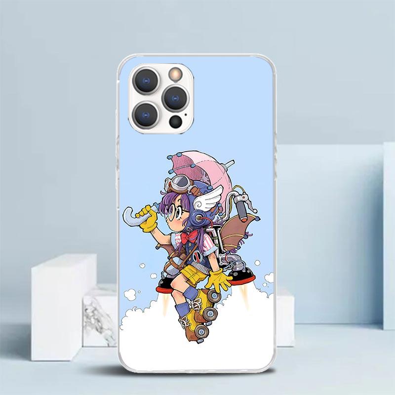 Arale Dr Slump Phone Case For IPhone 16 17 Air 16E 15 14 Plus 13 Mini 12 11 Pro Max 7 8 + SE 2020 Soft TPU Back Cover 16 17 Air