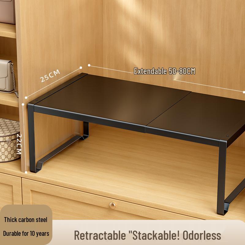 Retractable Wardrobe Shelf & Shoe Cabinet Organizer