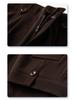 Women's Coffee-Colored High-Waist Straight-Leg Pants: Slimming, Petite Fit, Wide-Leg, Perfect for Spring/Summer 2026.