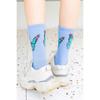 Ladies' Butterfly Printed Socks - Soft, Comfortable, and Trendy Candy Colors  Fashionable Street and Sports Socks, Suitable for All Seasons