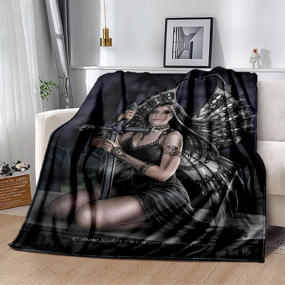 Gothic Style Blanket Soft & Cozy Suitable for Office Picnics Livingroom Four Seasons Universal Stylish Decor Perfect Gift for Relatives and Friends
