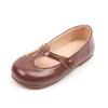 Children Casual Shoes T-tied Girls Leather Shoes Fashion Retro Princess Baby Ballet Dance Shoes Kids Girl School Footwear G06201