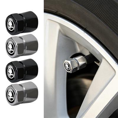 4Pcs Car Styling Metal Tire Valve Stem Caps Rim Accessories For Rapid Scala Kodiaq Fabia Kamiq Karoq Octavia A5 A7 S VII
