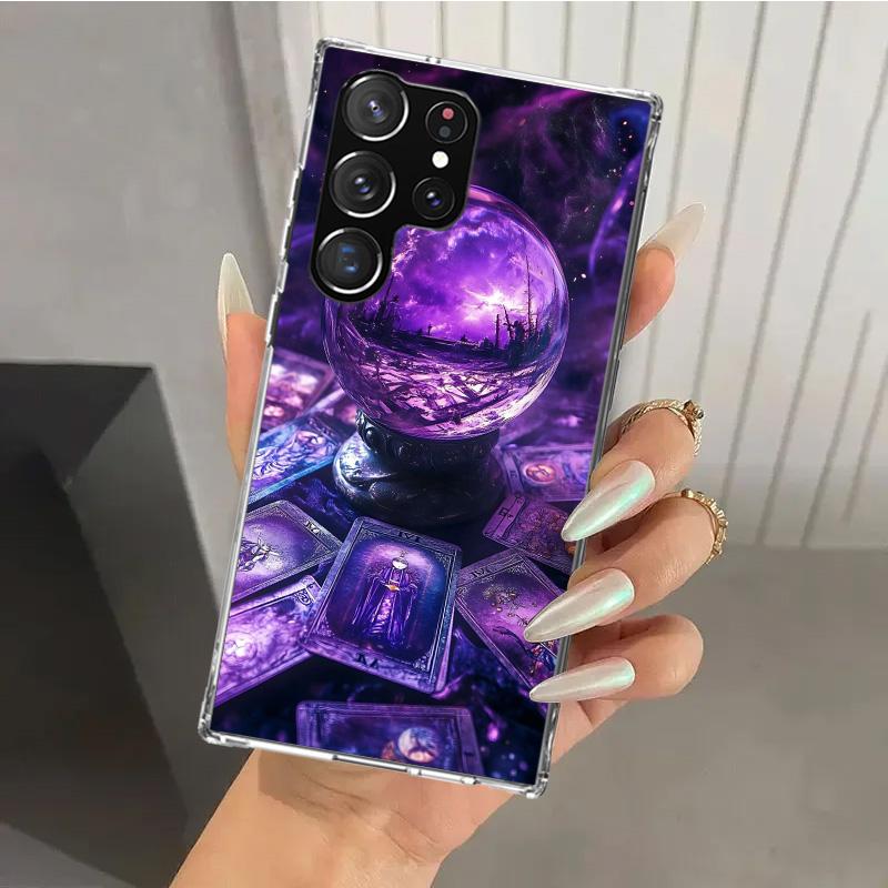 Witch Tarot Card Phone Case for Samsung Galaxy S26 S24 S23 Ultra S25 Edge S22 S21 Plus S20 FE + Soft Print Shell Funda Galaxy S2