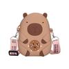 Portable Capybara Coin Purse Cute Small Item Bag Creative Silicone Shoulder Bag  Girls
