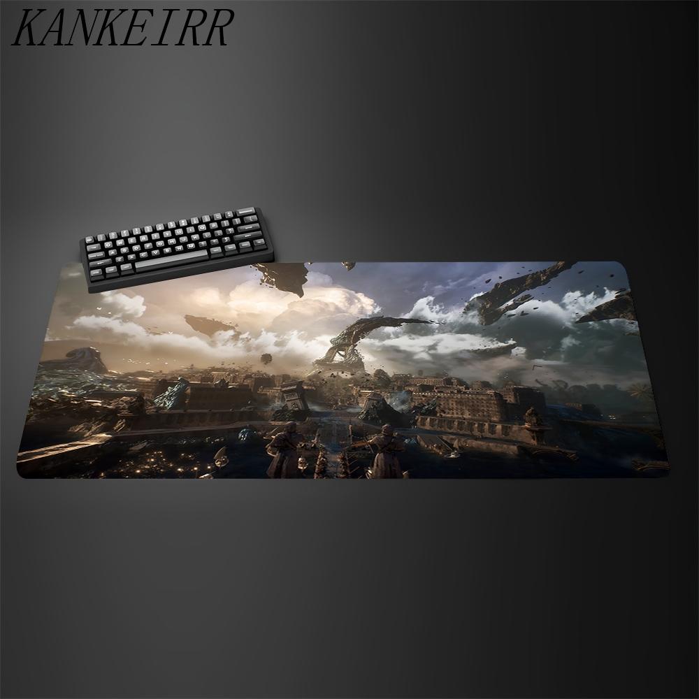 Spiel Clair Obscur Expedition Mauspads HD-Druck Computer-Gamer Verriegelungskante Rutschfestes Mauspads XXL Tastatur PC Schreibtischunterlage