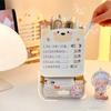 Pen Holder Storage Box Desktop Organizer Multi-function Self-discipline Punch Card Student Desk Drawer Stationery Storage Box