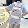 Schoolbag Campus Junior high school student schoolbag College student simple Korean version large capacity computer travel backpack lightweight high