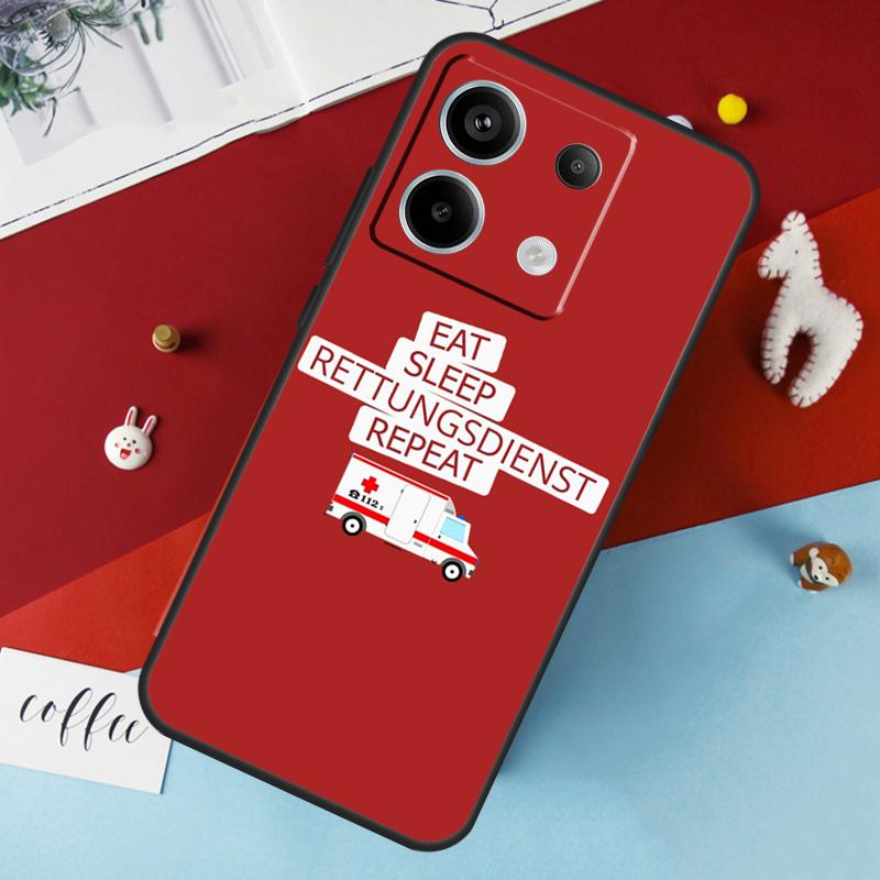 

Ambulance EMS EMT Paramedic Case For Xiaomi Redmi Note 14 13 Pro 12 11 10 15 Pro Plus Redmi 15 10C 12C 13C 14C 15C Cover Redmi Note 14 Pro 5G