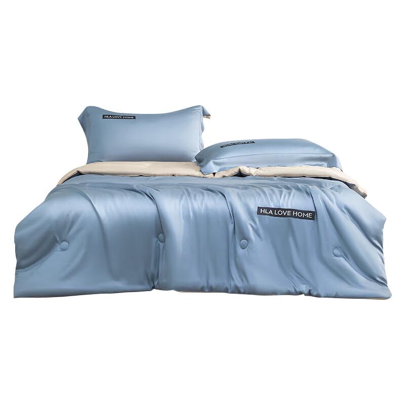 HLA Cool Touch Ice Silk 4-Piece Summer Quilt Set