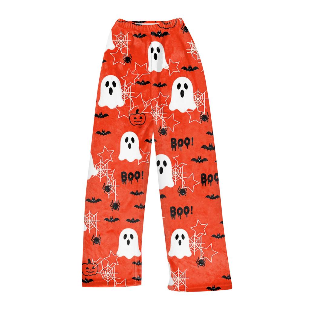 Women Winter Plaid Pants Full Length Long Trousers Sports Pants