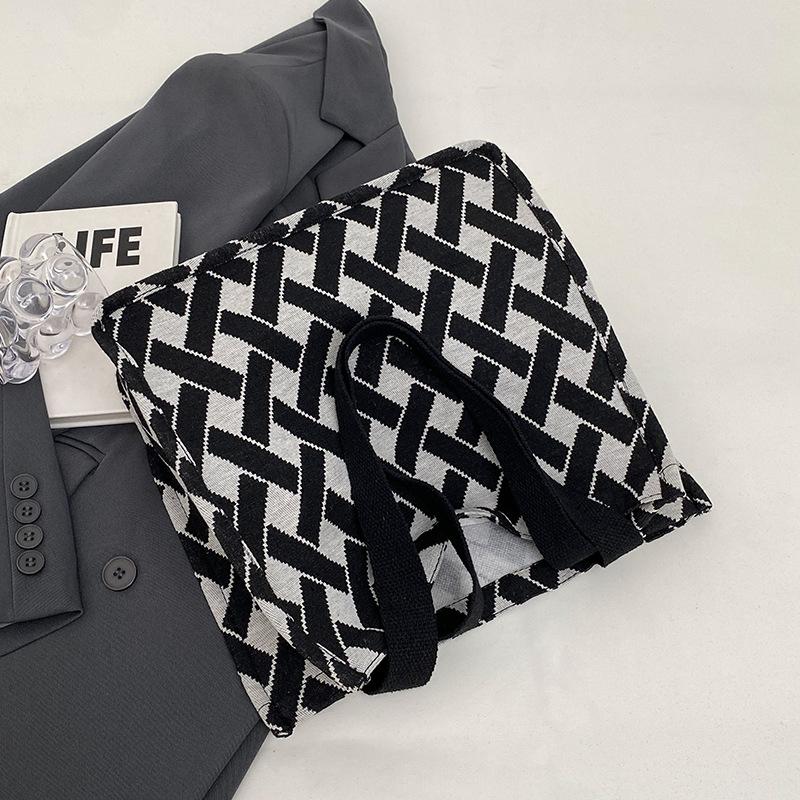 High School Students Canvas Bags for Class for Women New Style Commuting Tote Bags for Work Small Bags Ins Handbags for Women