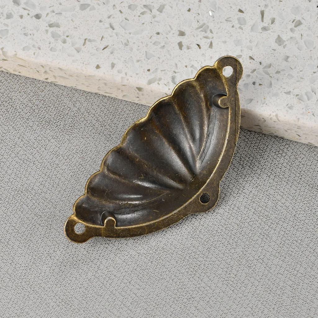 10PCS Antique Shell Handles, Drawer Handles  Semi-Circular Dumplings Pulls Alloy Cabinet Pattern Medicine Cabinet Pulls