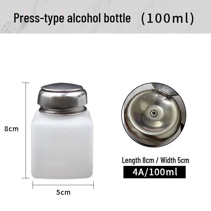 Anti-Static Plastic Alcohol Dispenser Bottle - 100ml, 200ml, 250ml Press-Type for Board Cleaning