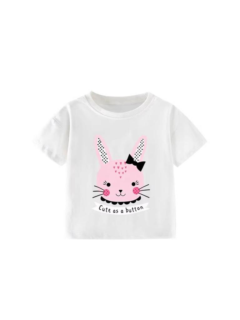 Toddler & Kids' Cartoon Short-Sleeve T-Shirt, Round Neck, Sizes 90-140