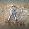1pc Selection 2 Keys Stainless Keychain Pocket Tool Screwdriver Set