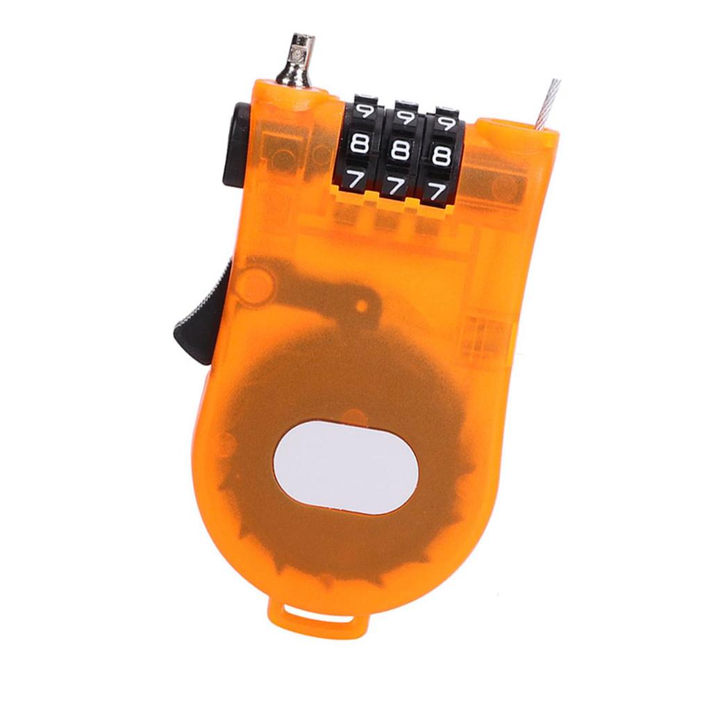 Mini Drawstring Password Anti Theft Lock Waterproof Retractable Motorcycle Helmet Lock for Cabinets