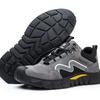 Thunderbolt Shield Low-Top Cowhide Safety Shoes: Anti-Smash, Anti-Puncture, Insulated, Wear-Resistant Rubber Outsole.