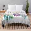 Colorful Dreamcatcher Bohemian Super Soft Fleece Throw Blanket Lightweight All Season Warm King Queen Size Blanket Lightweight