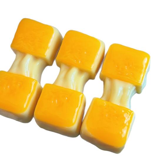 10Pcs Rice Cake Squeezing Toy Soft Stress Relief Squeeze Toy Realistic Cheese Baked Rice