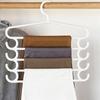 5 Tier Non Slip Multi Layer Clothes Hanger for Wardrobe Organization Space Saving Closet Storage Rack for Pants Ties and Scarves