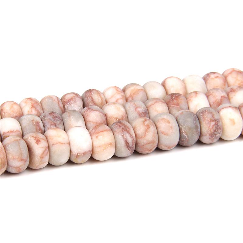4X6/5X8MM Natural Crystal Stone Abacus Beads Loose Rondelle Spacers Bead Charm For Jewelry Making Bracelet Accessories Finding