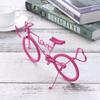 Handmade Bicycle Metal Art Crafts Pink Creative Decoration Desktop Ornament Unique Home Office Gift Bike