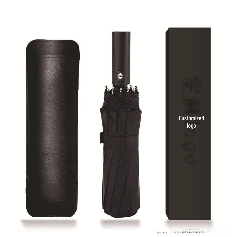 12-Rib Automatic Dual-Use Umbrella for Men & Women - Large, Sunshade & Rain Protection, UV Resistant