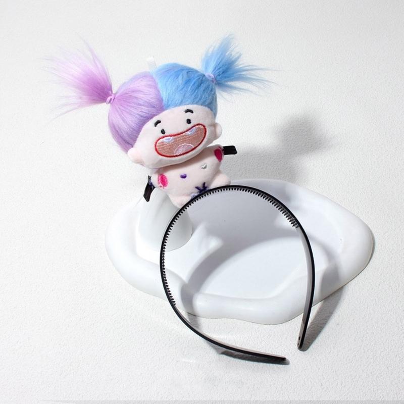 2 Stück Niedliches und Cartoon-Gesichtswasch-Haarband Lustiges Stirnband Haargummi Haarband Haaraccessoires für Frauen