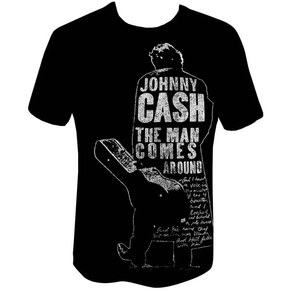 Johnny Cash Unisex T-Shirt: Man Comes Around (XX-Large) 4XL